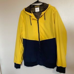 H&M mens yellow raincoat